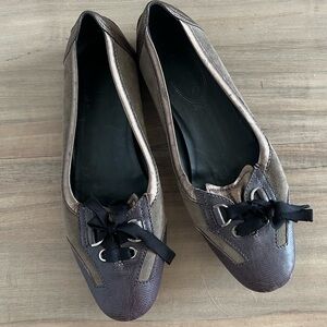 Tod's of Italy driving shoes leather flats 8